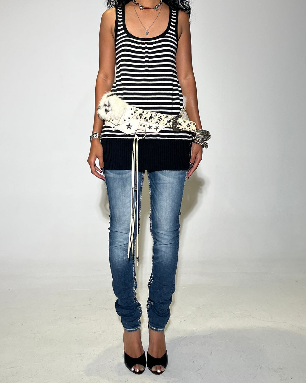 ROCK REVIVAL Ice Crown Low-rise Skinny Pants