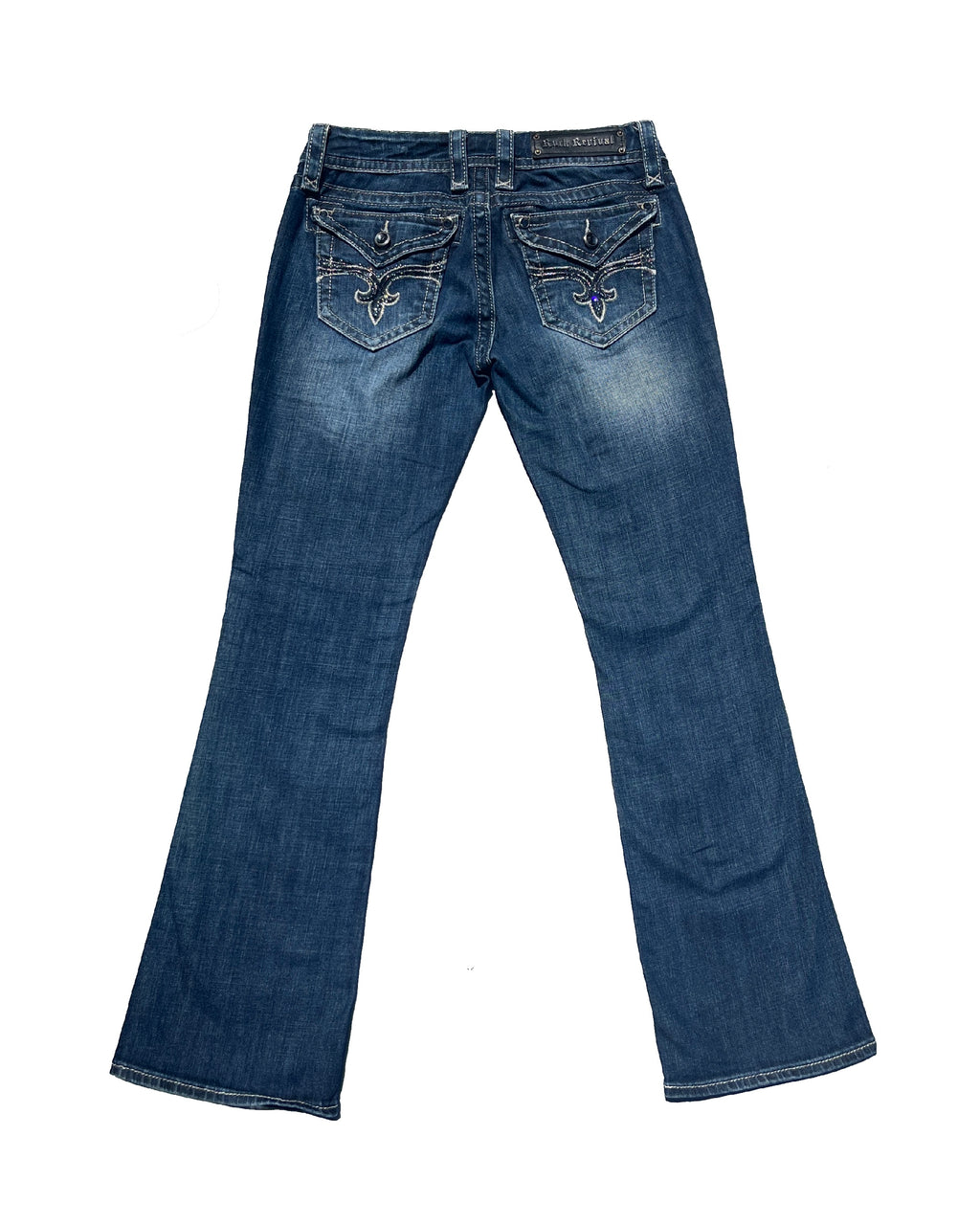 ROCK REVIVAL Shadow Crest Low-rise Bootcut Pants