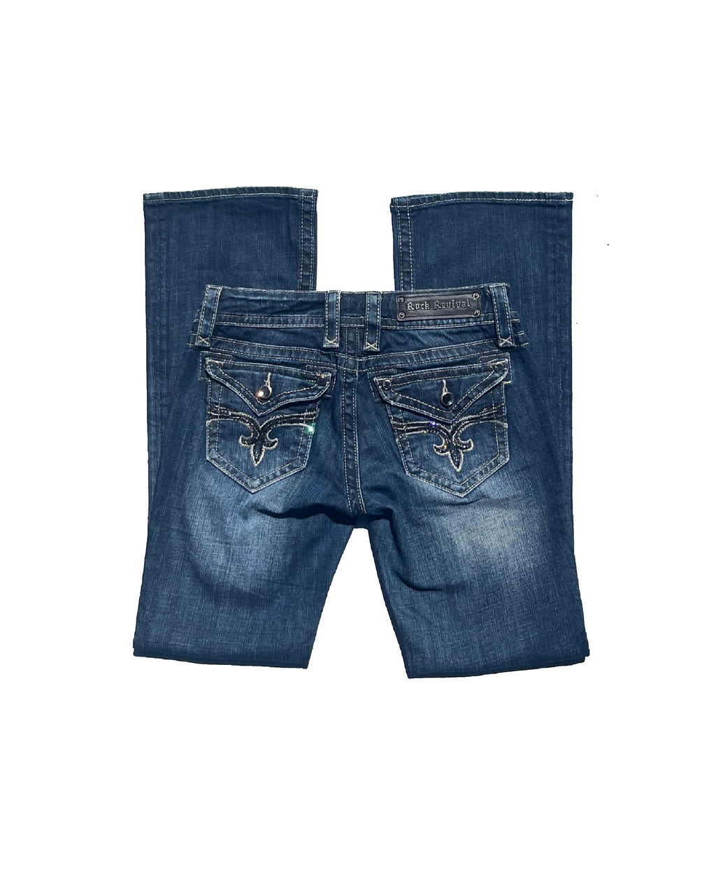 ROCK REVIVAL Shadow Crest Low-rise Bootcut Pants
