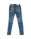 ROCK REVIVAL Silver Crest Low-rise Skinny Pants