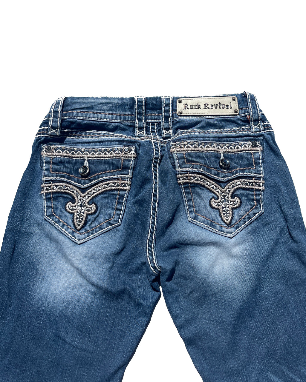 ROCK REVIVAL Ice Crown Low-rise Skinny Pants