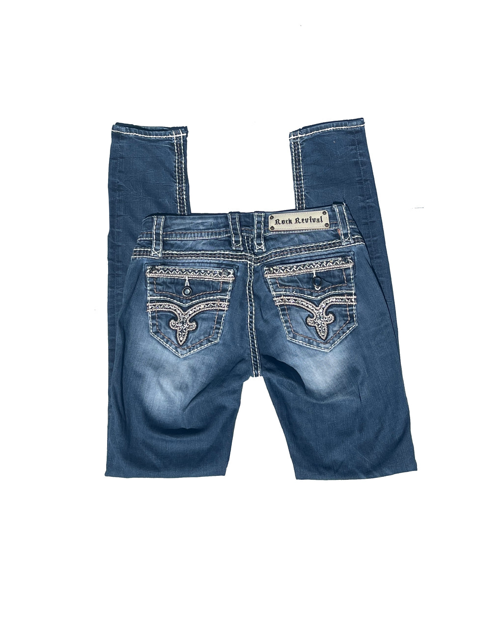ROCK REVIVAL Ice Crown Low-rise Skinny Pants