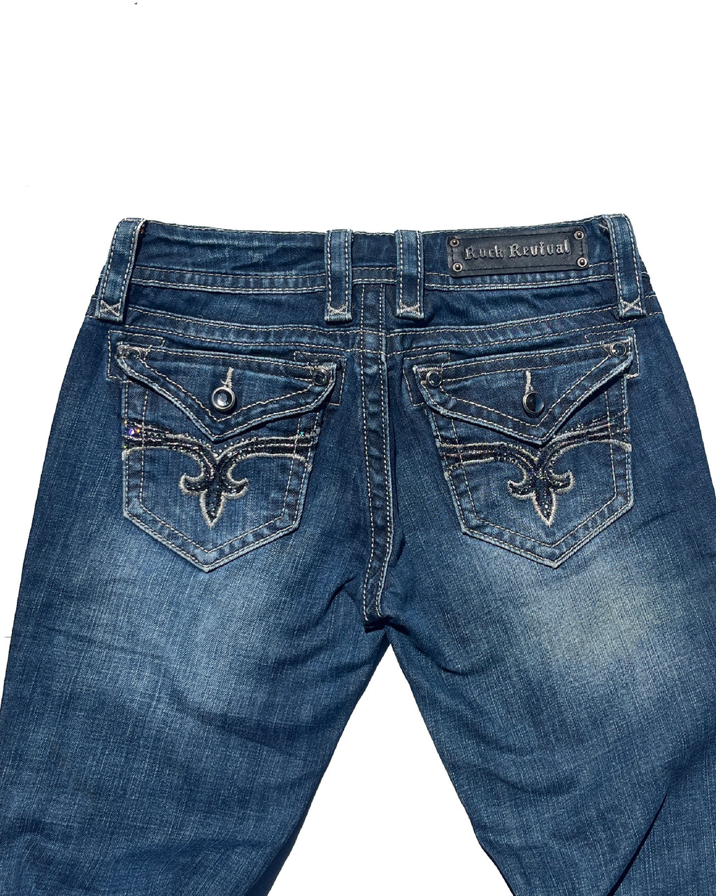 ROCK REVIVAL Shadow Crest Low-rise Bootcut Pants