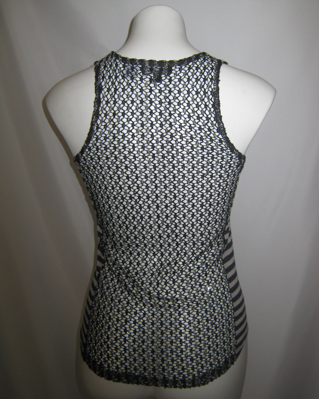 MISS ME Stripe Mesh Tank
