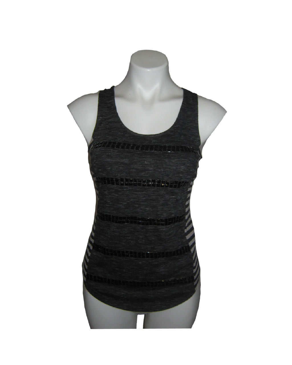 MISS ME Stripe Mesh Tank