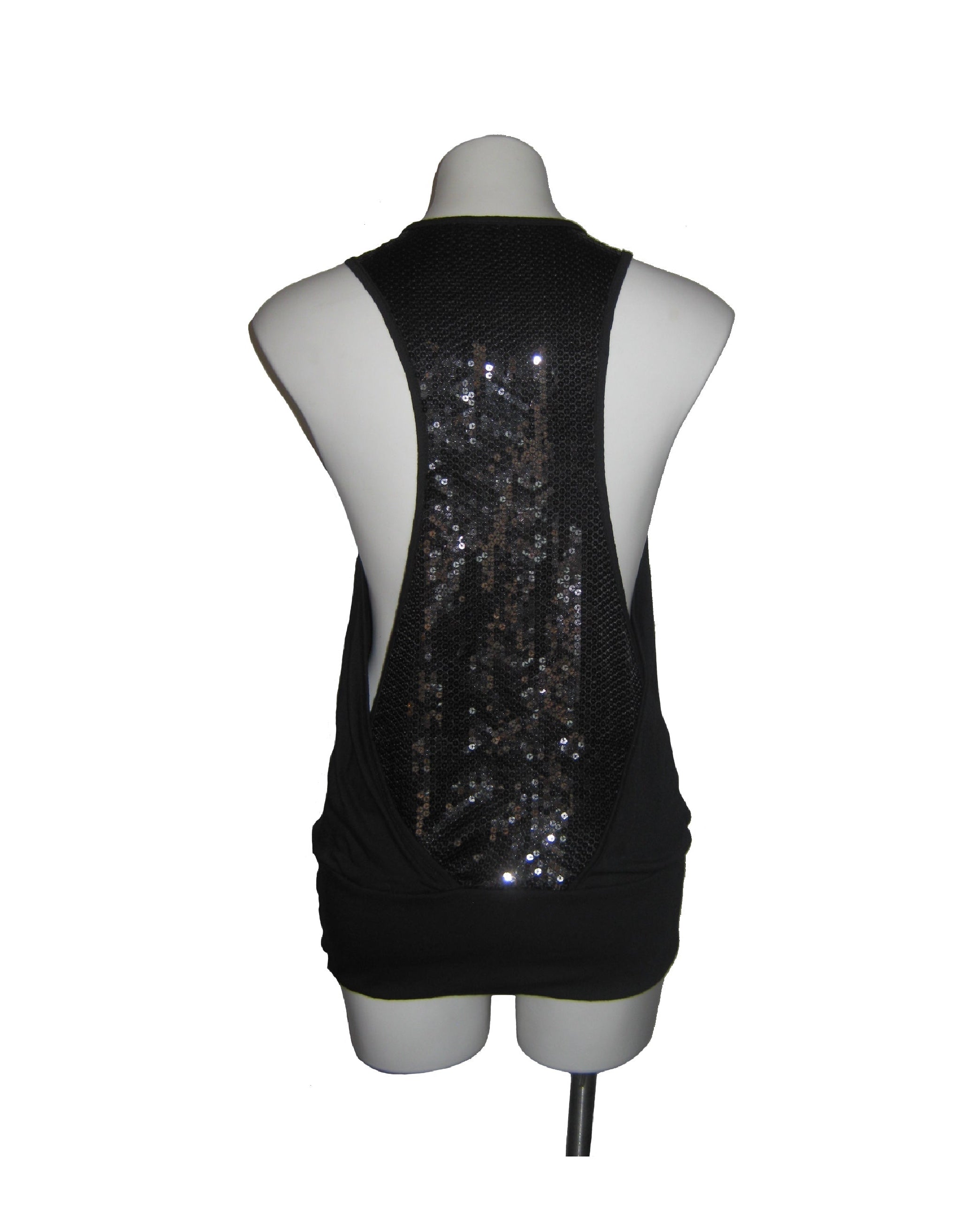 Sequin Racerback Tank Tunic Tops