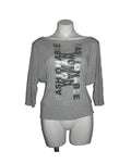 Ash Script Graphic Dolman Top