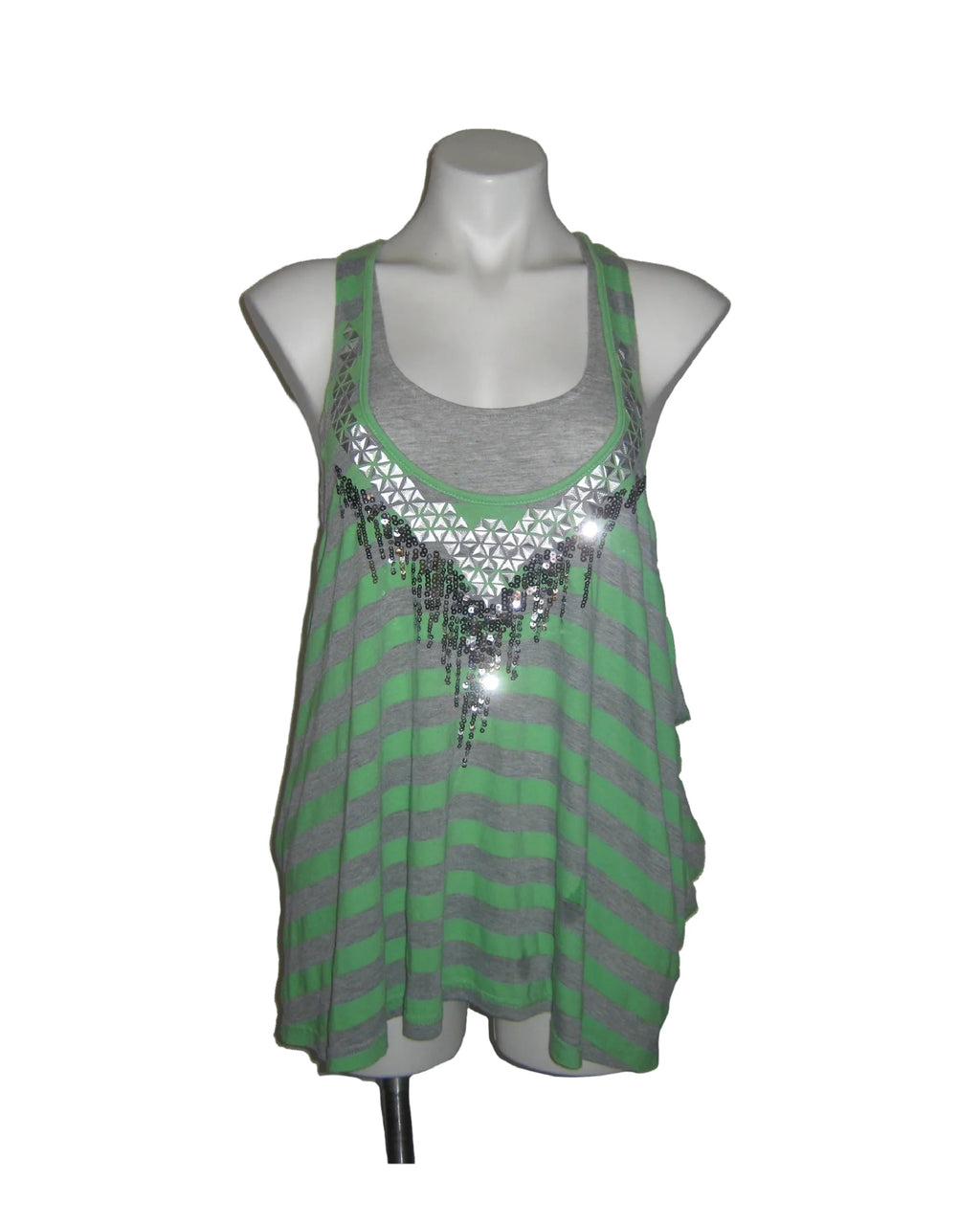 MISS ME Neon Acid Studded Stripe Tunic Top