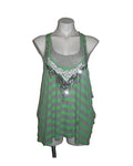 MISS ME Neon Acid Studded Stripe Tunic Top