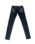 MISS ME Embellished Black Low-rise Skinny Jeans