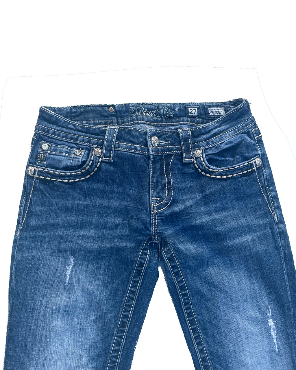 MISS ME Spirit Peace Low-rise Skinny Jeans